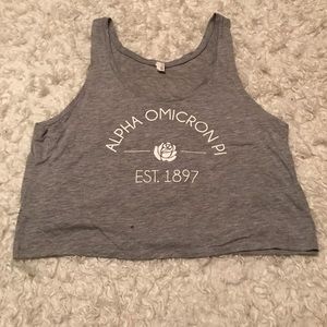 Alpha Omicron Pi (AOII) Crop Tank